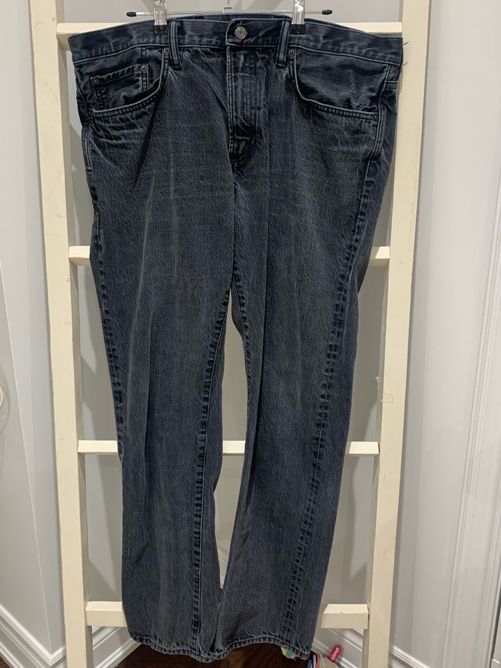 Gap 1969 Men's Denim Jeans - Faded Black Slim